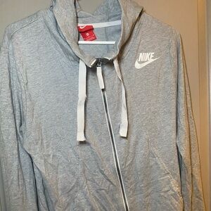 Nike Heather Gray Hoodie with Zip